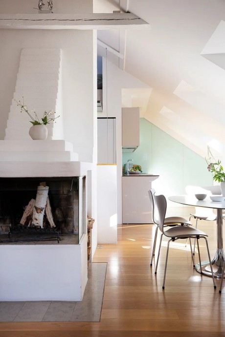 Мансарда площадью 94 м2 в Стокгольме