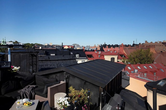 Мансарда площадью 94 м2 в Стокгольме