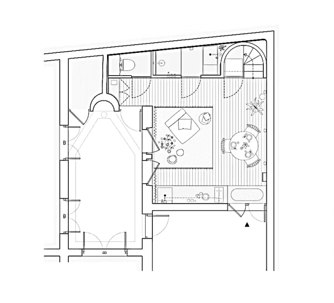 Дуплекс в Париже (40 м2)