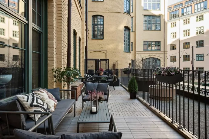 Элегантная квартира в бывшем промышленном здании 1897 года постройки в Швеции (100 м2)