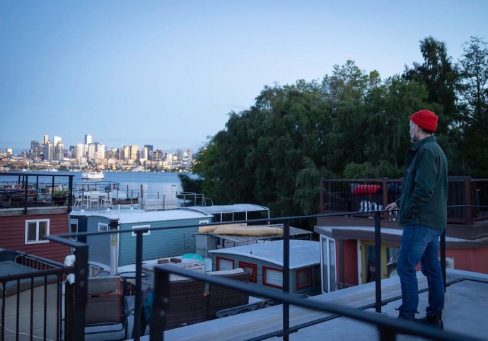 Плавучий дом на озере Юнион в Сиэтле, Вашингтон