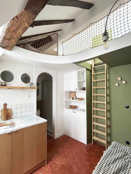 До / После: студия площадью 15 м2 в Париже