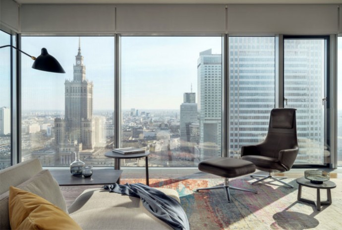 Квартира в престижной высотке в Варшаве