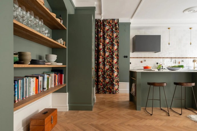 Квартира площадью 59 м2 в здании конца XIX века в Стокгольме