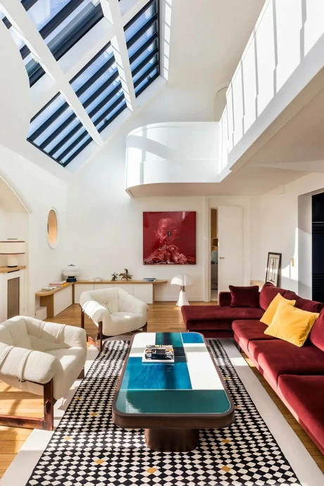 Двухуровневая квартира в Париже Двухуровневая квартира в Париже