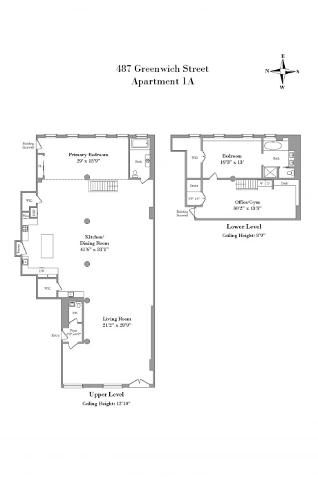 Двухуровневый лофт на территории бывшего склада в Нью-Йорке Двухуровневый лофт на территории бывшего склада в Нью-Йорке