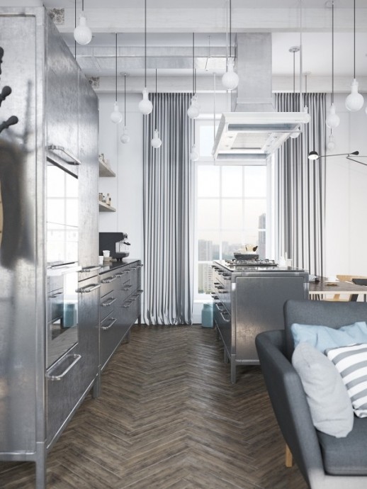 Квартира-лофт в Стокгольме