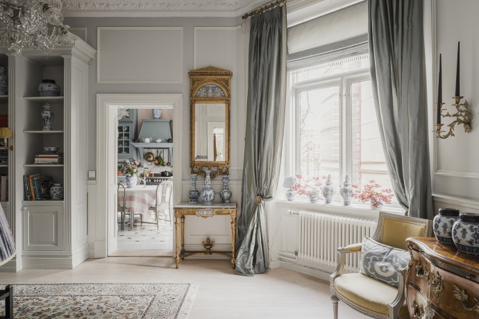 Квартира площадью 89 м2 в здании 1878 года в Стокгольме