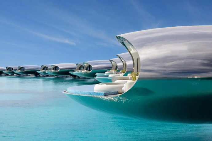 Футуристичный отель Shebara Resort в Саудовской Аравии