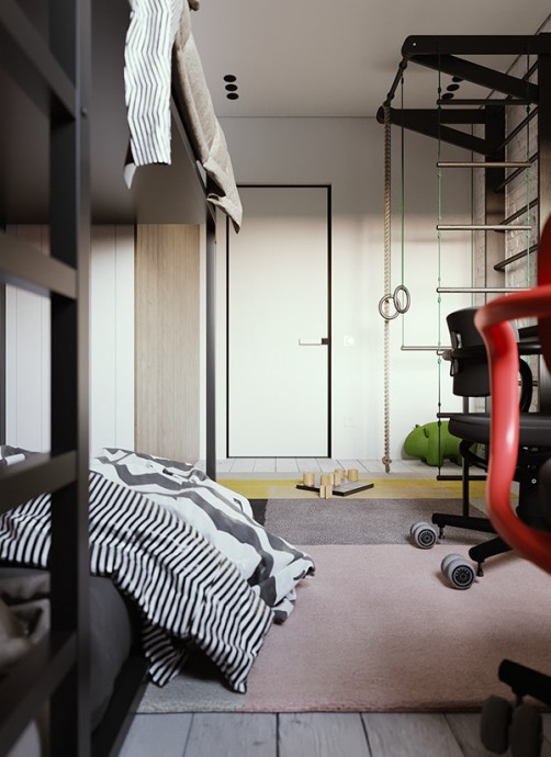 Компактная квартира для семьи с детьми