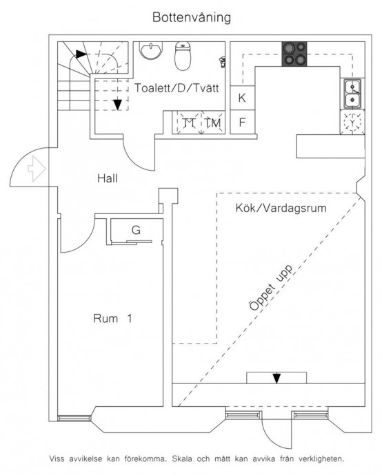 Двухуровневая квартира площадью 124 м2 в Швеции
