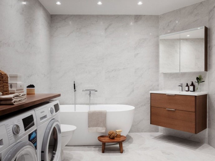 Квартира площадью 84 м2 в бывшем офисном здании 1912 года в Гётеборге