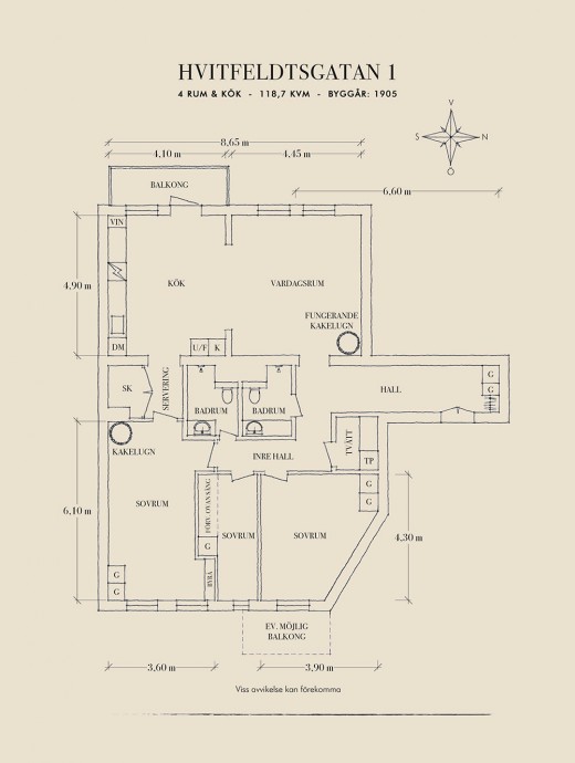 Квартира с видом на порт в Гётеборге