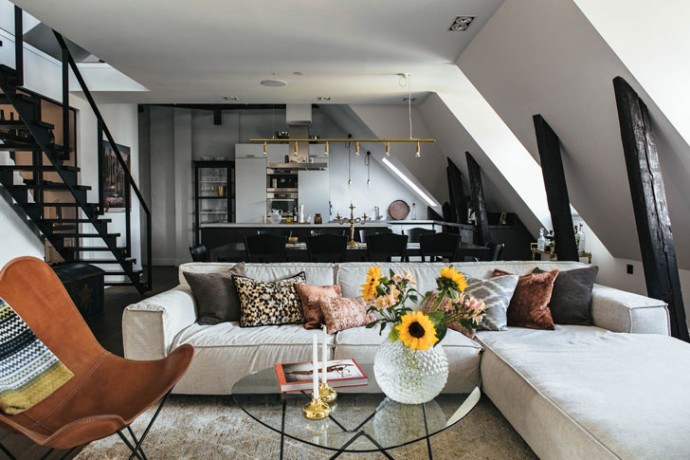 Мансардная квартира в Стокгольме