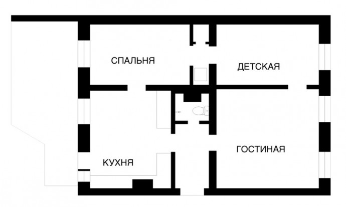 Шведская квартира площадью 75 м2