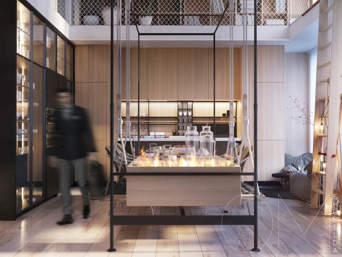 Лофт площадью 106 м2