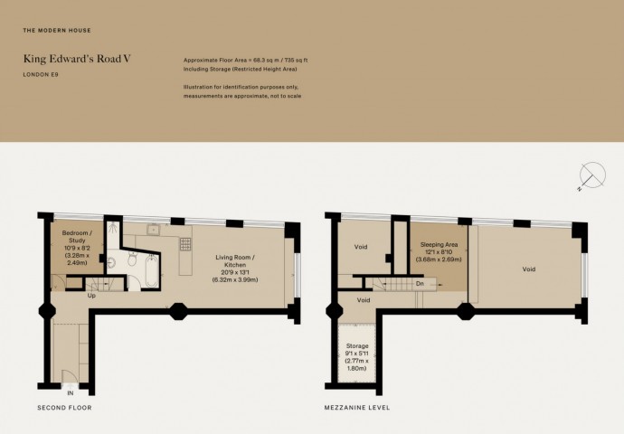 Двухуровневый лофт площадью 68 м2 в Лондоне