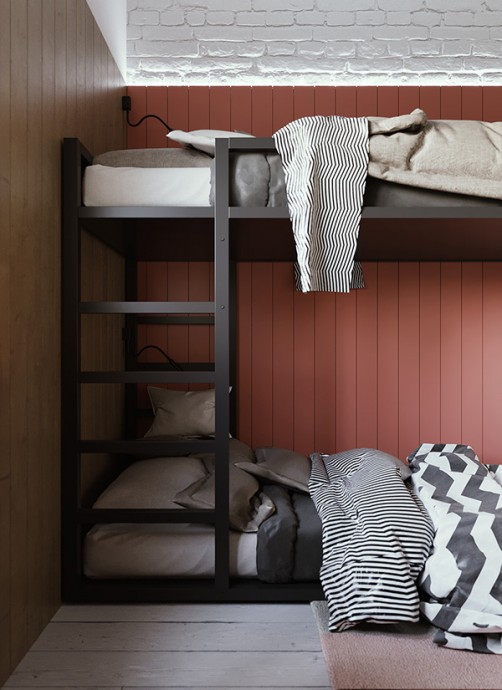 Компактная квартира для семьи с детьми