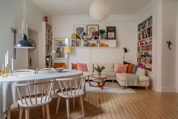 Квартира площадью 76 м2 в доме 1916 года в Стокгольме Квартира площадью 76 м2 в доме 1916 года в Стокгольме