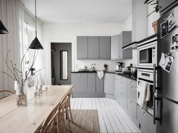 Квартира в доме начала XX века в Гётеборге, Швеция (81 м2)