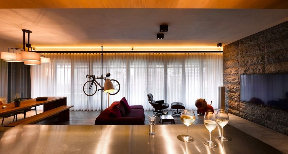 Лофт с видом на город Тайбэй