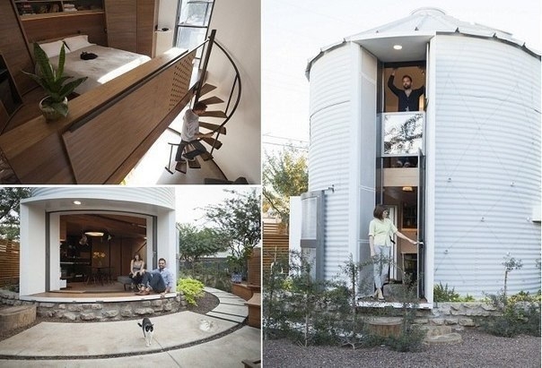 Компактный домик-цилиндр площадью вceго 31 кв. мeтр