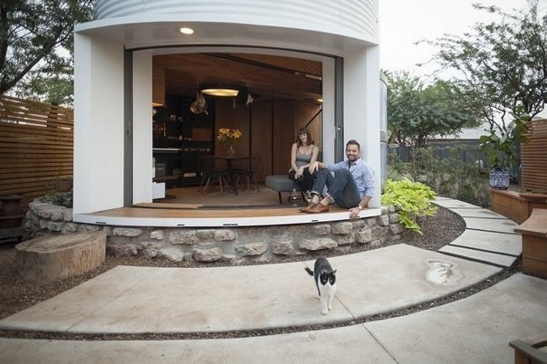 Компактный домик-цилиндр площадью вceго 31 кв. мeтр