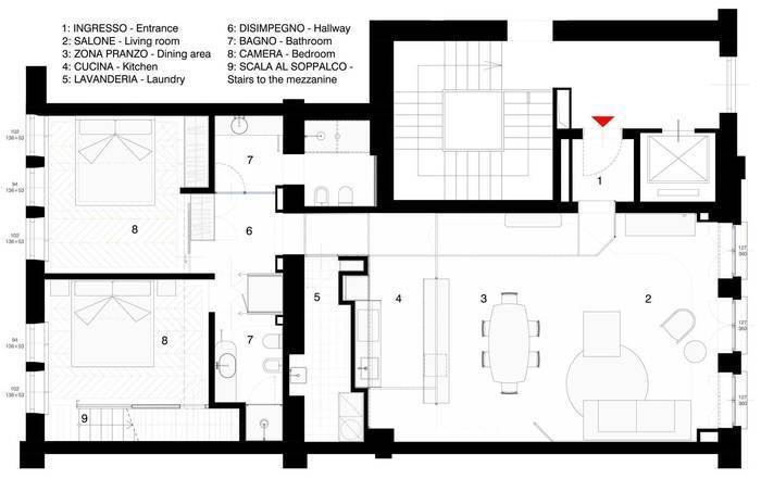 Туринская квартира 160 м² в стиле ретро Туринская квартира 160 м² в стиле ретро